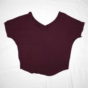 Gap S/S Loose Fit Shirt / Blouse Maroon